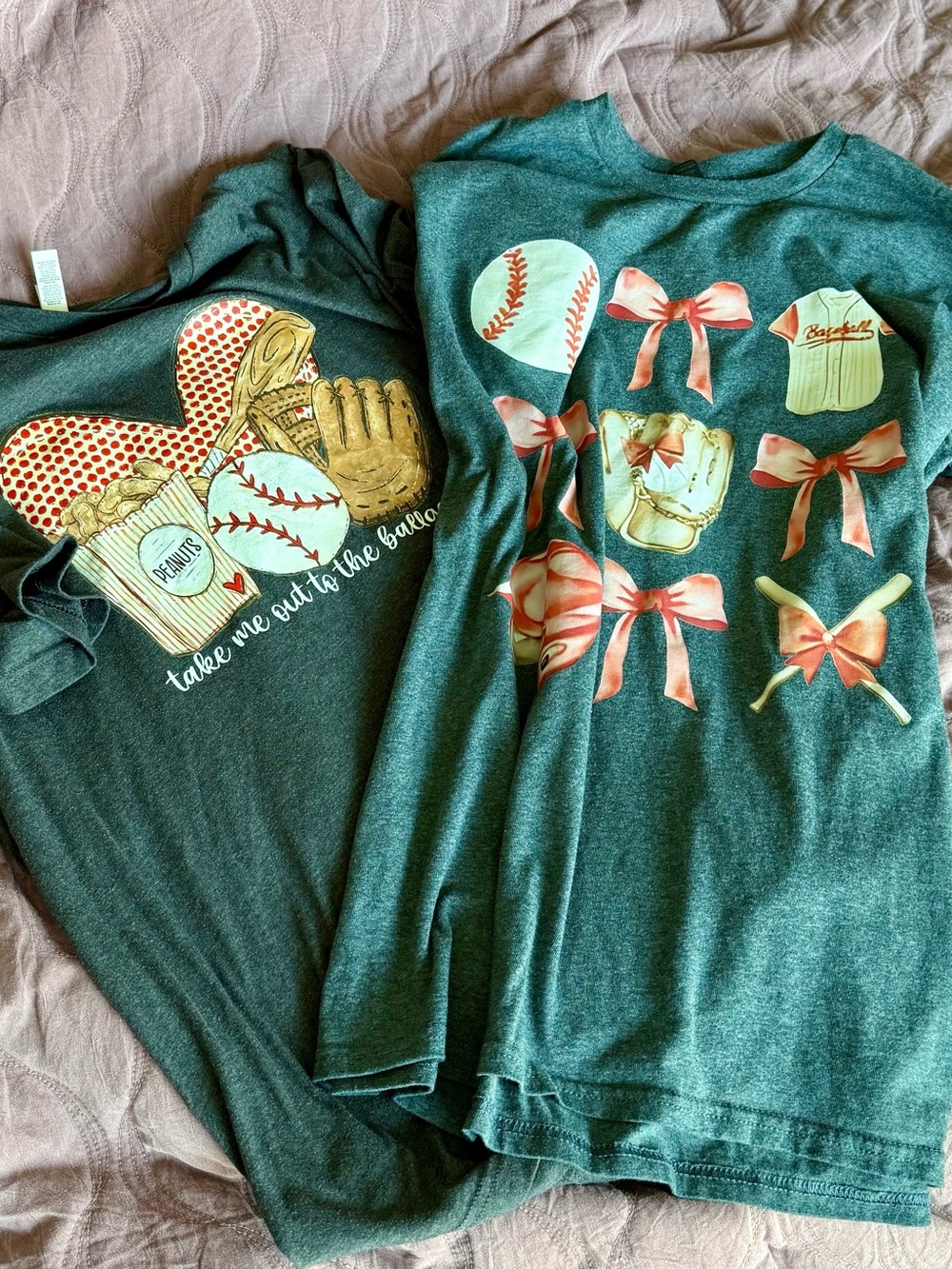 2 adult baseball t-shirt bundle